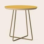 Color Mustard Side Table Gallery Image 1