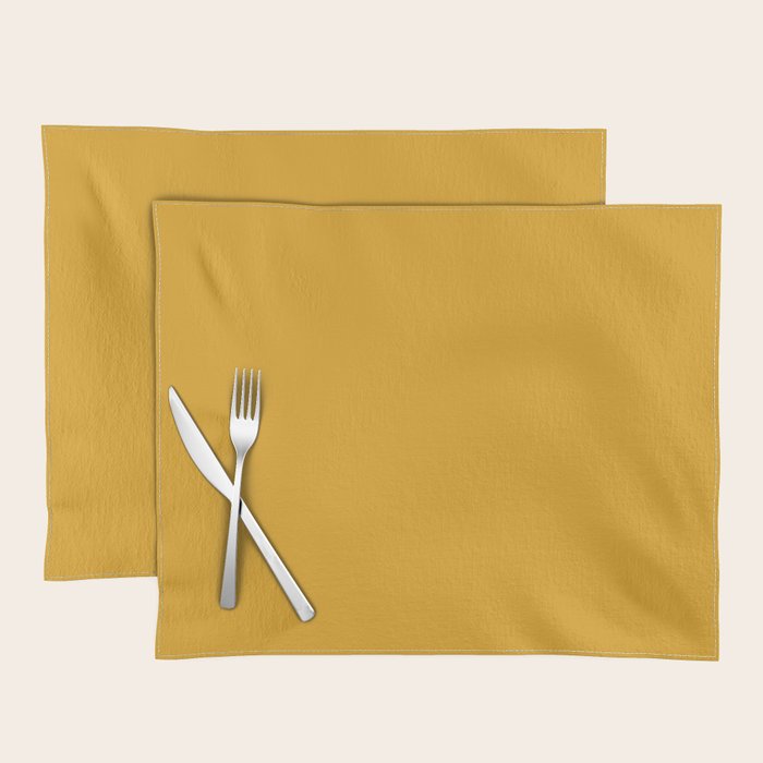 Color Mustard Placemat Gallery Image 1