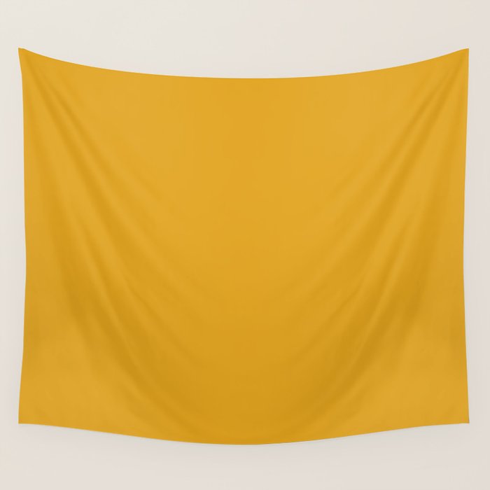 Color Mustard Wall Tapestry Gallery Image 1