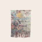 Mirage [1]: a vibrant abstract piece in pinks blues and gold by Alyssa Hamilton Art Wall Hanging Gallery Image 1