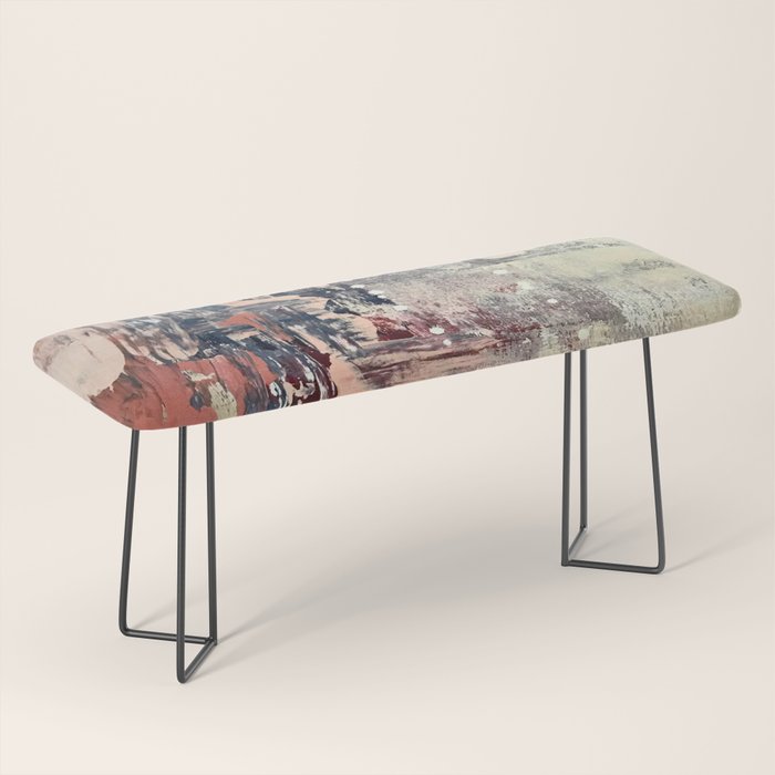 Mirage [1]: a vibrant abstract piece in pinks blues and gold by Alyssa Hamilton Art Bench Gallery Image 1