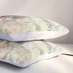 Mirage [1]: a vibrant abstract piece in pinks blues and gold by Alyssa Hamilton Art Pillow Sham Gallery Image 3