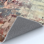 Mirage [1]: a vibrant abstract piece in pinks blues and gold by Alyssa Hamilton Art Rug Gallery Image 4