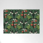 Bullfrogs And Wild Strawberries On Black Welcome Mat Gallery Image 1