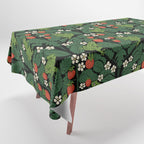 Bullfrogs And Wild Strawberries On Black Tablecloth Gallery Image 1