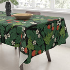 Bullfrogs And Wild Strawberries On Black Tablecloth Gallery Image 3