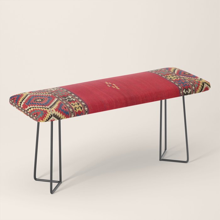 Fethiye Southwest Anatolian Kilim Print Bench Gallery Image 1