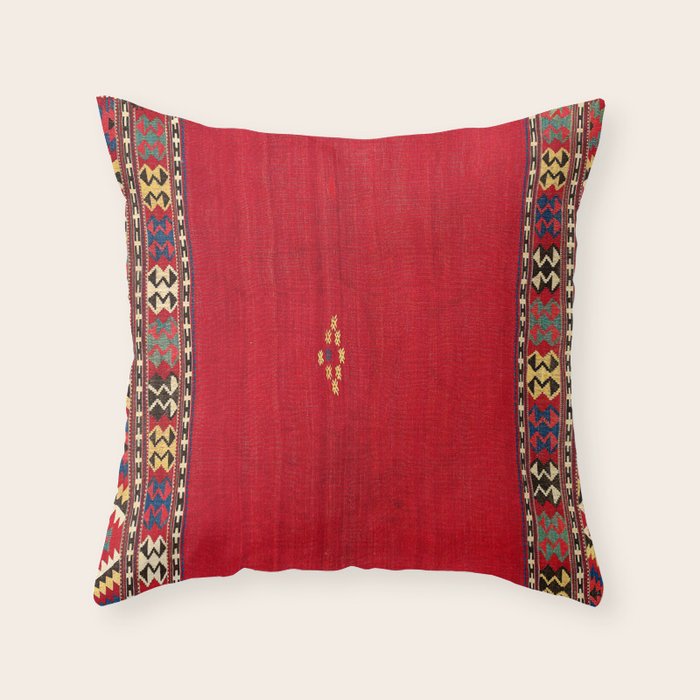 Fethiye Southwest Anatolian Kilim Print Throw Pillow Gallery Image 6