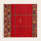Fethiye Southwest Anatolian Kilim Print Wood Wall Art Gallery Image 1