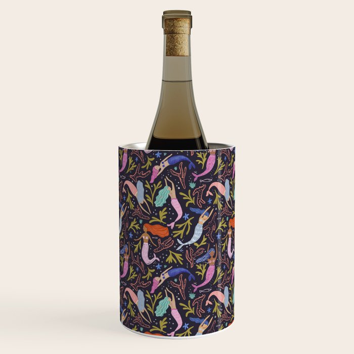 Mermaids pattern  Wine Chiller Gallery Image 1