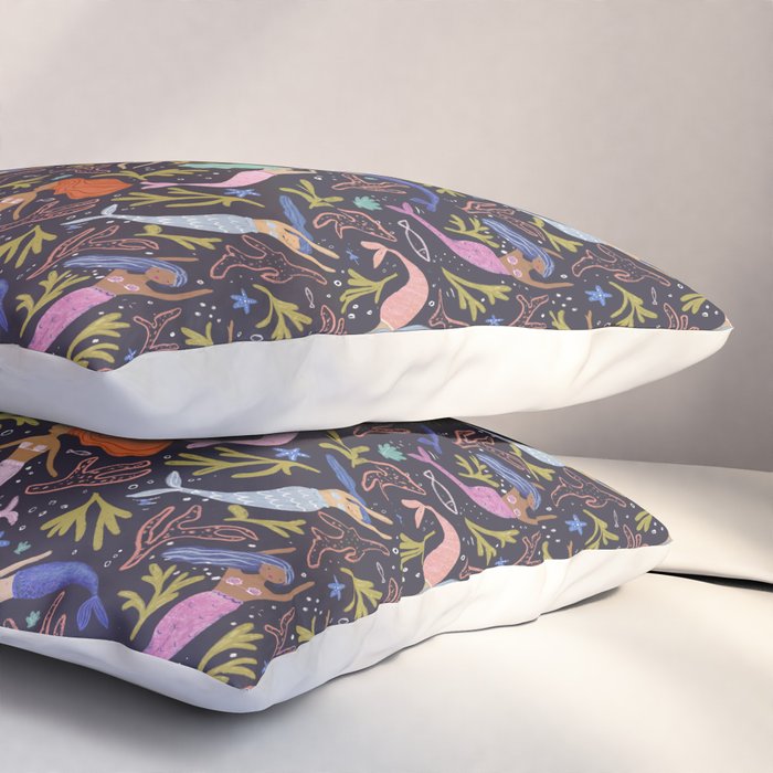 Mermaids pattern  Pillow Sham Gallery Image 3