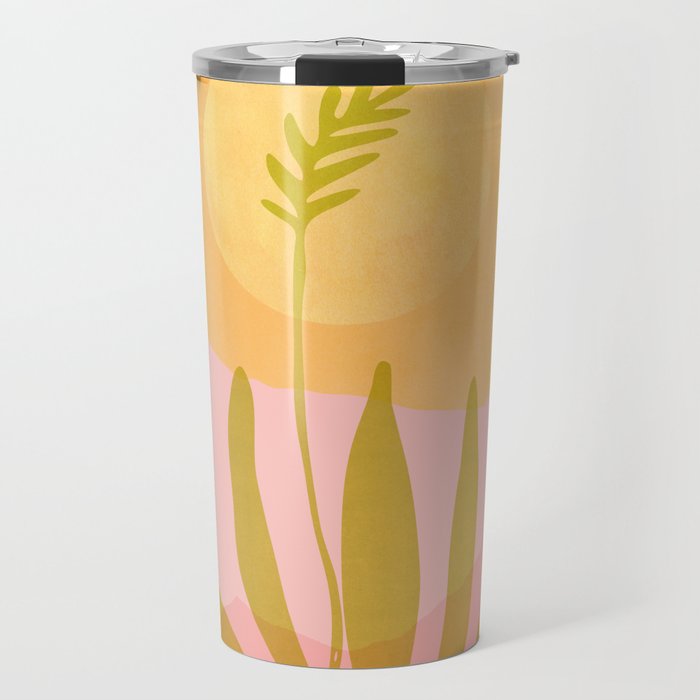 Golden Agave Desert Landscape Travel Mug Gallery Image 1