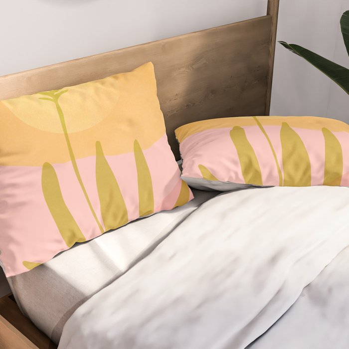 Golden Agave Desert Landscape Pillow Sham Gallery Image 2