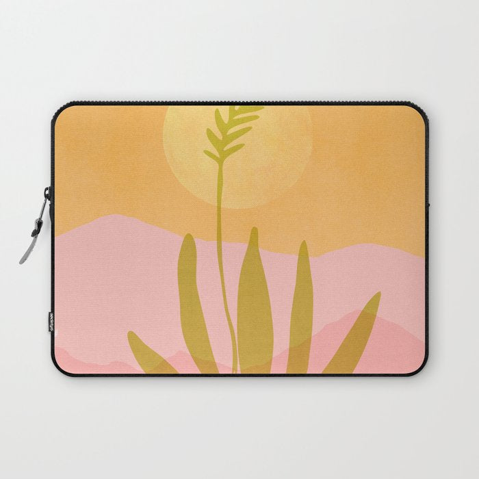 Golden Agave Desert Landscape Laptop Sleeve Gallery Image 1