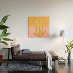 Golden Agave Desert Landscape Wood Wall Art Gallery Image 2