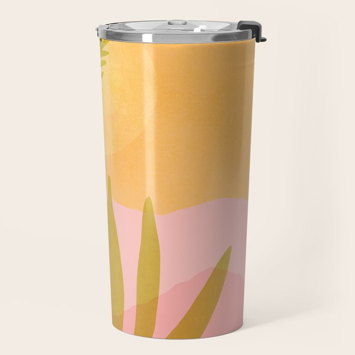 Golden Agave Desert Landscape Travel Mug Gallery Image 2