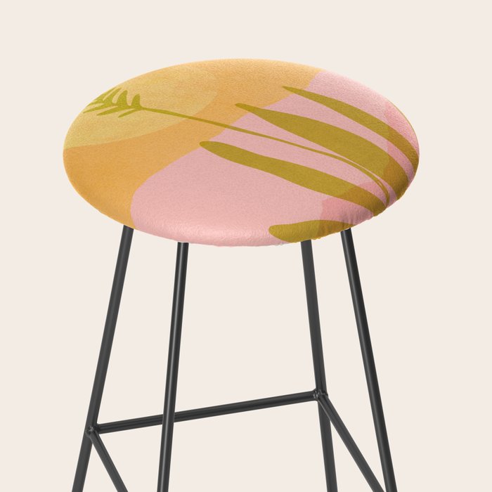 Golden Agave Desert Landscape Stool Gallery Image 2