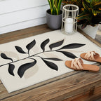 Abstract Minimal Plant 2 Outdoor Rug Gallery Image 2