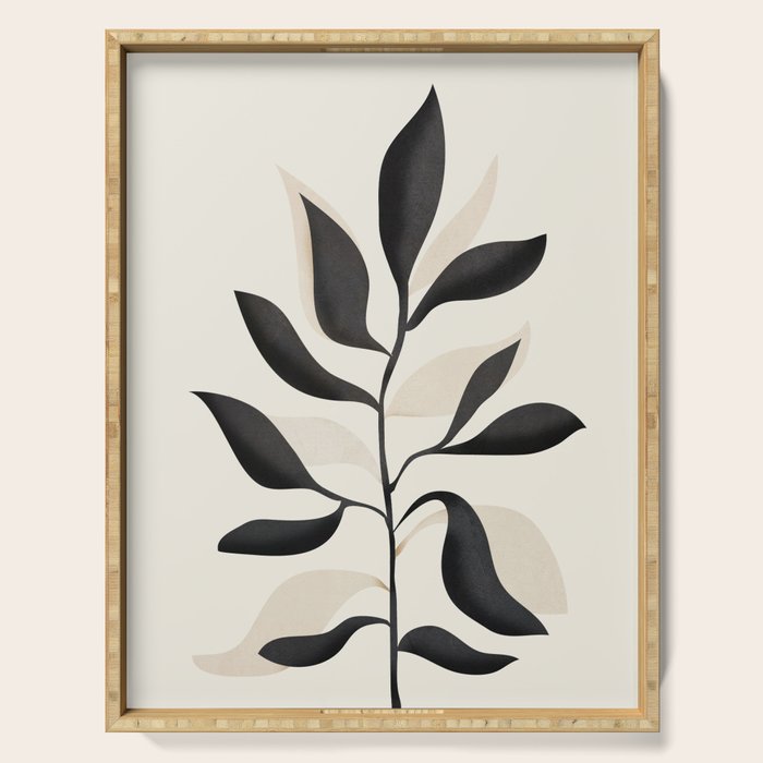 Abstract Minimal Plant 2 Serving Tray Gallery Image 1