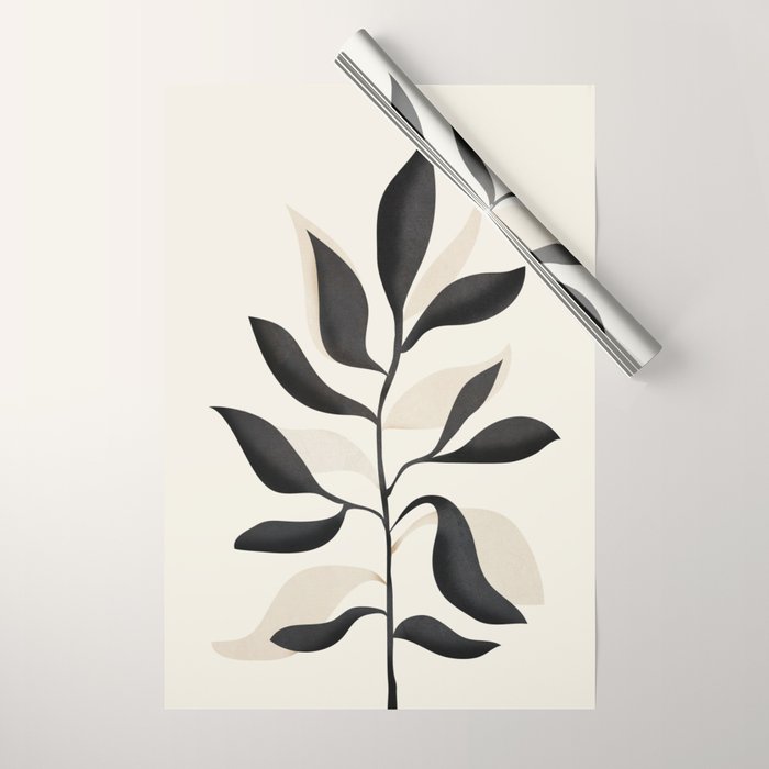 Abstract Minimal Plant 2 Wrapping Paper Gallery Image 1