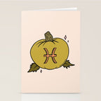 Pisces Pumpkin Stationery Card Gallery Image 2