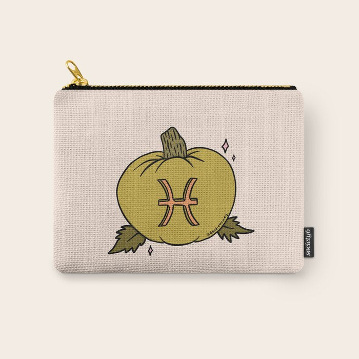 Pisces Pumpkin Carry All Pouch Gallery Image 1