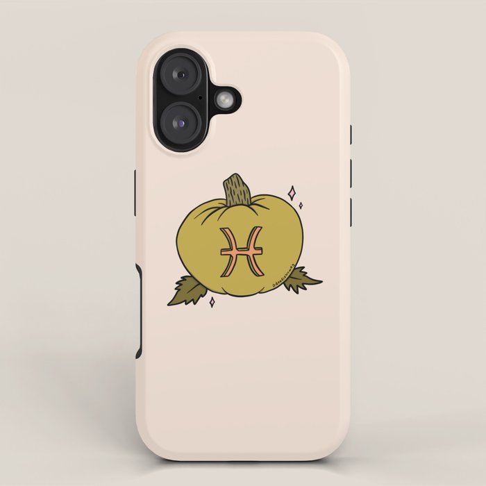 Pisces Pumpkin iPhone Case Gallery Image 1