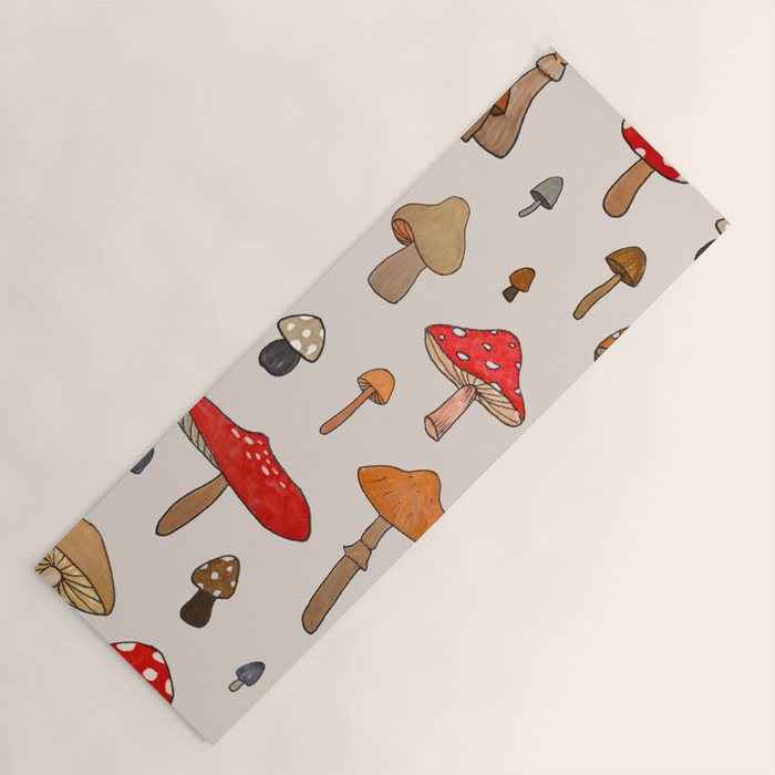 Mushroom Pattern Yoga Mat Gallery Image 1