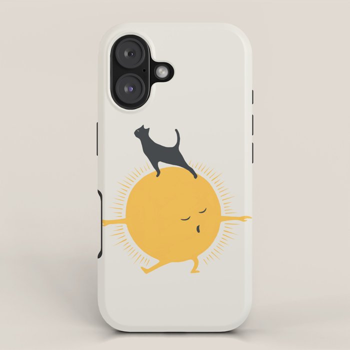 Good Meowâing 9 yoga warrior II iPhone Case Gallery Image 1