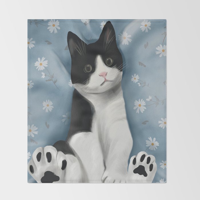 Paws and Petals Throw Blanket Gallery Image 2