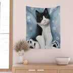 Paws and Petals Wall Tapestry Gallery Image 2