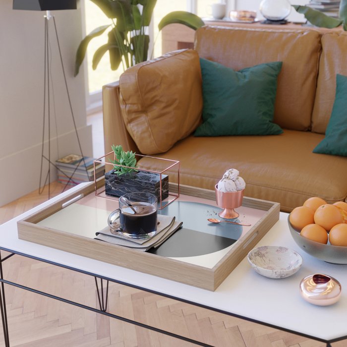 Color Block Abstract XVI Serving Tray Gallery Image 2