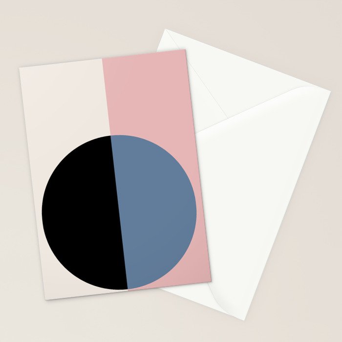 Color Block Abstract XVI Stationery Card Gallery Image 2