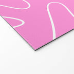 Bubblegum Pink Squiggle Abstract Pattern Welcome Mat Gallery Image 2