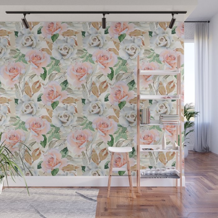 Nice flowered lush garden 4 Wall Mural Gallery Image 1