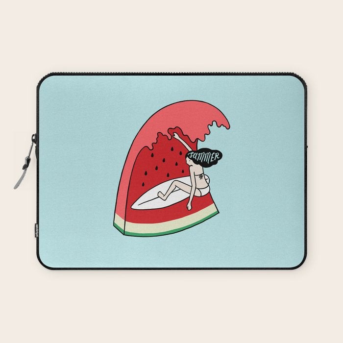 Watermelon Surf Laptop Sleeve Gallery Image 1