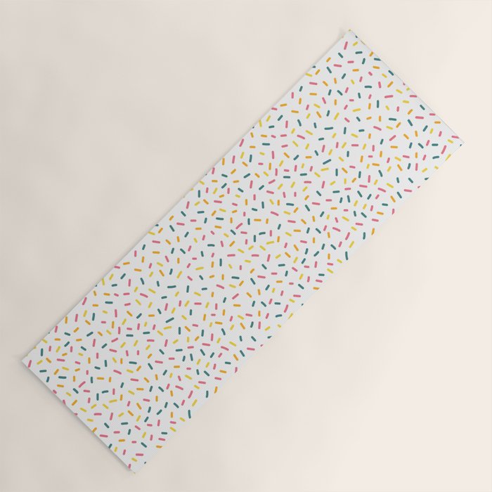 Colorful Party Sprinkles Yoga Mat Gallery Image 1