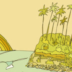 california surf view swamis // retro surf art by surfy birdy Coffee Mug Gallery Image 2