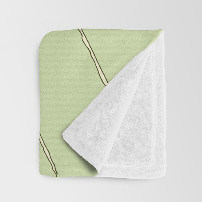 california surf view swamis // retro surf art by surfy birdy Throw Blanket Gallery Image 3