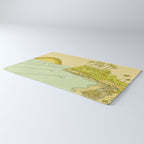 california surf view swamis // retro surf art by surfy birdy Rug Gallery Image 3