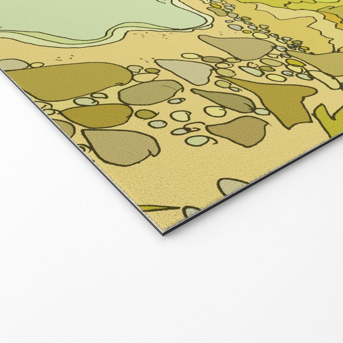 california surf view swamis // retro surf art by surfy birdy Welcome Mat Gallery Image 2