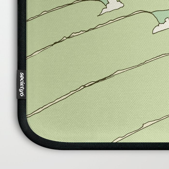 california surf view swamis // retro surf art by surfy birdy Laptop Sleeve Gallery Image 3