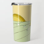 california surf view swamis // retro surf art by surfy birdy Travel Mug Gallery Image 3