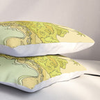 california surf view swamis // retro surf art by surfy birdy Pillow Sham Gallery Image 3