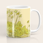 california surf view swamis // retro surf art by surfy birdy Coffee Mug Gallery Image 1