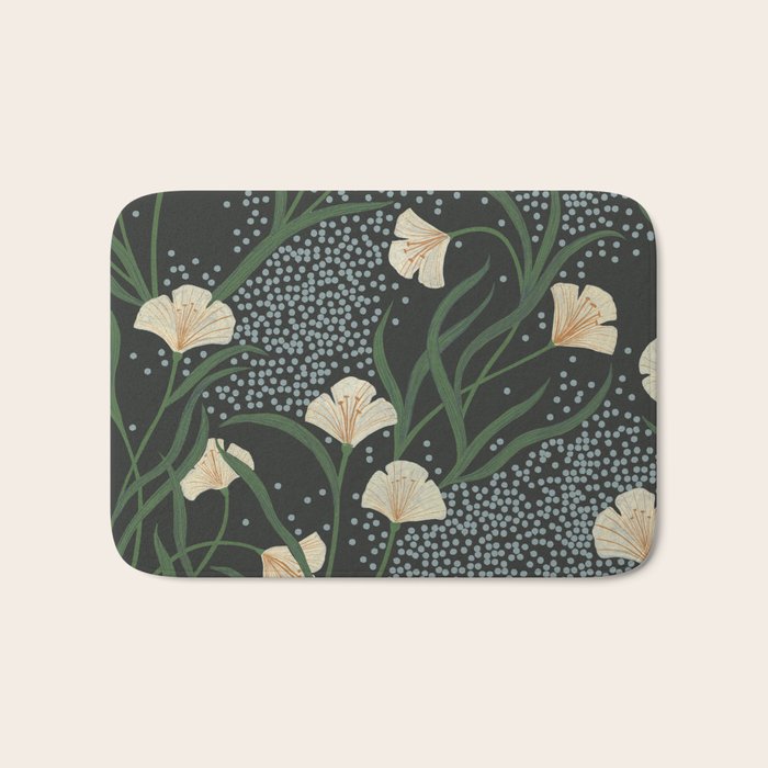 Lily Floral Bath Mat Gallery Image 1