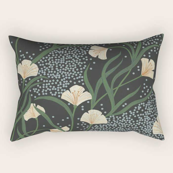 Lily Floral Rectangular Pillow Gallery Image 1