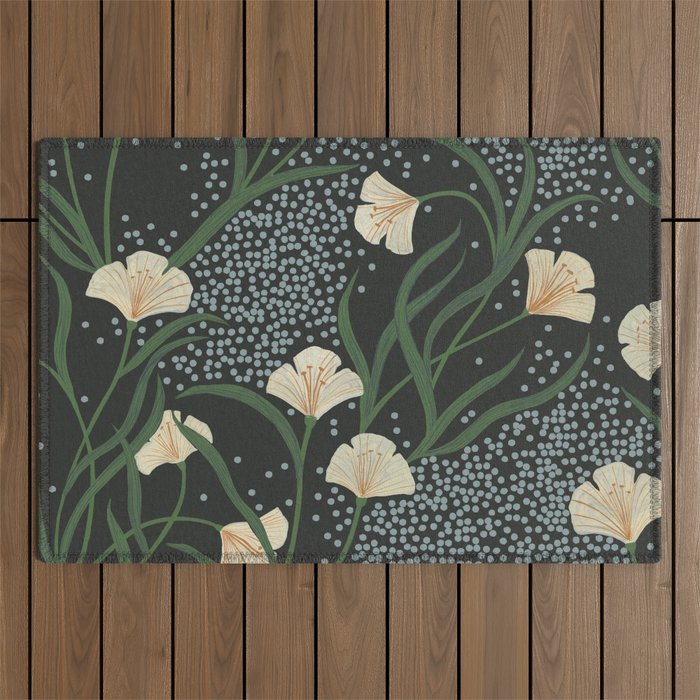 Lily Floral Outdoor Rug Gallery Image 1