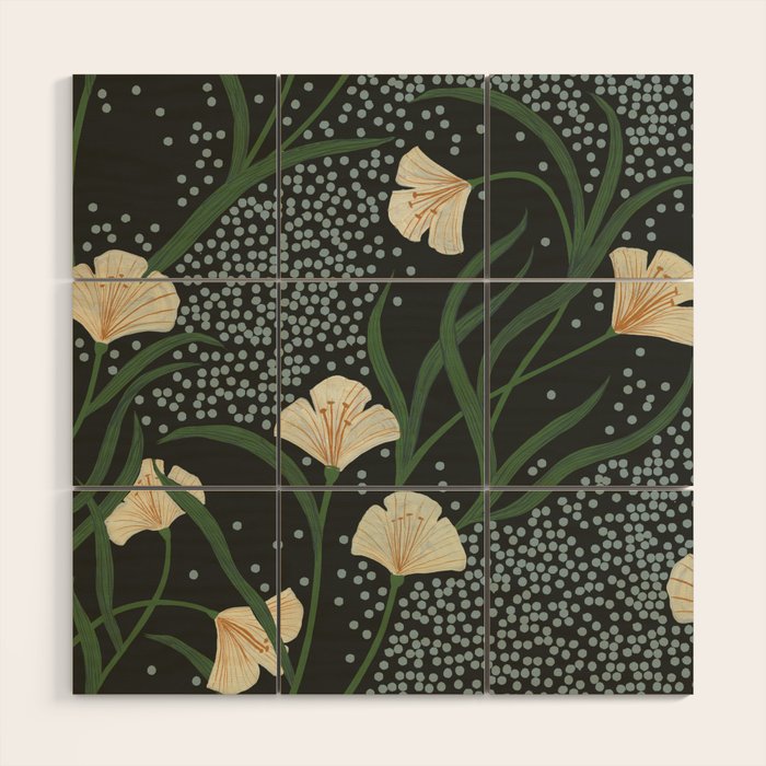 Lily Floral Wood Wall Art Gallery Image 1