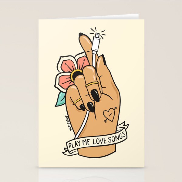 LOVE SONGS (LIGHT) Stationery Card Gallery Image 2